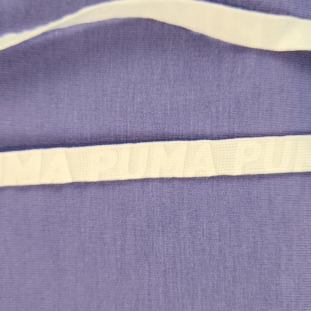 Puma Periwinkle Hoodie With White Hood Strings M - Picture 3 of 10